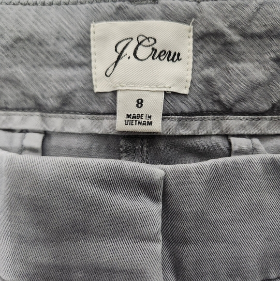 J. Crew Womens Storm Gray 4" Stretch Chino Shorts-Size 8 - Picture 8 of 12